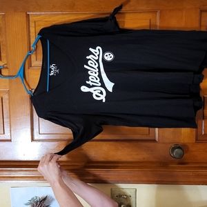 Women's  2x Steeler Shirt Black